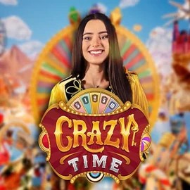 Crazy Time logo by Evolution at Cubet CasinoCrazy Time